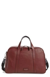 TED BAKER TRAVES LEATHER DUFFLE BAG,MXB-TRAVES-XH9M