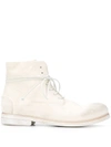 Marsèll Lace-up Ankle Boots In White