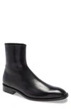 Balenciaga Men's Chrystal Textured Leather Booties In Black