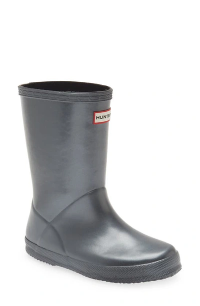 Hunter Kids' First Classic Nebula Waterproof Rain Boot In Black