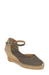 Toni Pons 'caldes' Linen Wedge Sandal In Mint Fabric