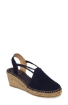 Toni Pons 'tremp' Slingback Espadrille Sandal In Navy Suede