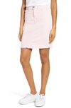 Jen7 By 7 For All Mankind Jen7 Raw-hem Colored Denim Pencil Skirt In Palepink