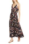 DOLAN ANNIE FLORAL TIERED MAXI DRESS,220214FJ