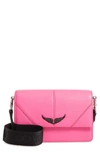 Zadig & Voltaire Lolita Pebbled Leather Crossbody Bag In Neon