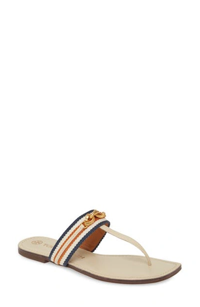 Tory Burch Women's Jessa Flat Thong Sandals In Dulce De Leche