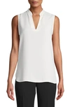 ANNE KLEIN V-NECK SLEEVELESS BLOUSE,10762032