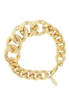 Ettika Big And Bold Chain Link Women's Bracelet In Gold