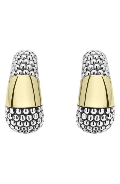 LAGOS HIGH BAR TWO-TONE EARRINGS,01-81883-00