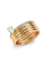 Repossi Women's Blast 18k Rose Gold & Diamond Ring