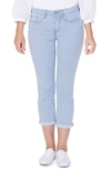 Nydj Chloe Railroad-striped Tummy-control Capri Jeans In Trella