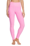 Alo Yoga High Waist Lounge Leggings In Macaron Pink Heather