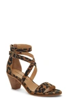 Lucky Brand Ressia Double Ankle Strap Sandal In Natural Suede