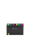 PS BY PAUL SMITH BLOCK STRIPE CARDHOLDER
