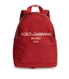 DOLCE & GABBANA KIDS LOGO BACKPACK,15216073