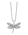 Lagos Sterling Silver Rare Wonders Dragonfly Pendant Necklace, 34 In Sterling Silver