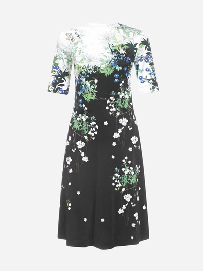 Givenchy Floral Print Cotton Dress In Multicolored