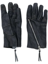 THE VIRIDI-ANNE ZIP DETAIL TEXTURED GLOVES