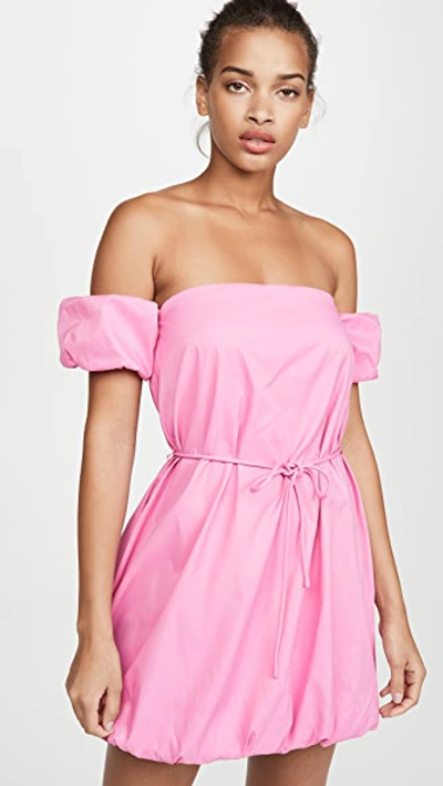 staud off the shoulder dress STAUD Harper Off-Shoulder Mini Dress