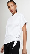 3.1 PHILLIP LIM / フィリップ リム SHORT SLEEVE T-SHIRT WITH GATHERED RING