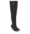 BALENCIAGA KNIFE EMBELLISHED OVER-THE-KNEE BOOTS,P00434323