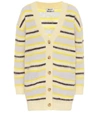 ACNE STUDIOS STRIPED WOOL-BLEND CARDIGAN,P00447271