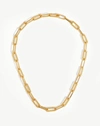 Missoma Coterie Chain Necklace 18ct Gold Plated In Metallic