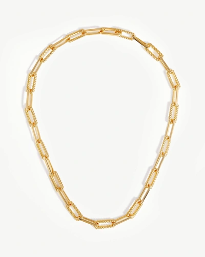 Missoma Coterie Chain Necklace 18ct Gold Plated In Metallic