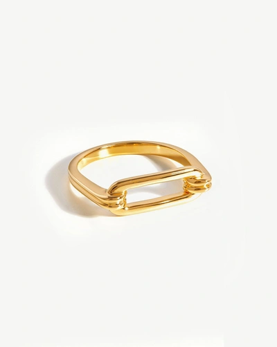 Missoma Gold Ovate Ring In Metallic