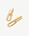 MISSOMA RADIAL OVATE DROP HOOP EARRINGS 18CT GOLD PLATED,TW G E6 NS