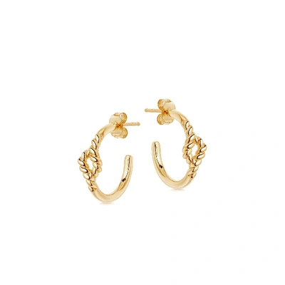 Missoma Reel Twine Small 18ct Yellow Gold-vermeil Hoop Earrings