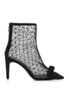 RED VALENTINO RED VALENTINO MESH ANKLE BOOTS