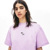 Lacoste Women's Live Lacostism Print Cotton T-shirt In Purple
