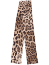 DOLCE & GABBANA LEOPARD NECK TIE