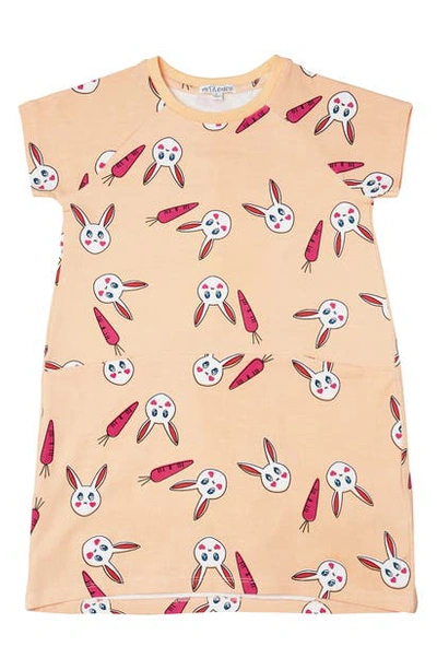 Art & Eden Kids' Taryn Cocoon Pocket Dress In Bunny