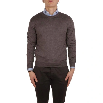 Lamberto Losani Mens Grey Cashmere Sweater