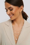 NA-KD LAYERED UNEVEN PEARL NECKLACE