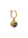 True Rocks Globe Detail Hoop Earrings In Gold