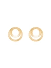 ANISSA KERMICHE GOLD-PLATED JOINED AT THE HOOP DORÉ EARRINGS