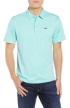 Patagonia Trout Fitz Roy Regular Fit Organic Cotton Polo In Vjosa Green