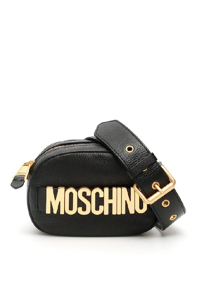Moschino Camera Bag With Logo In Black