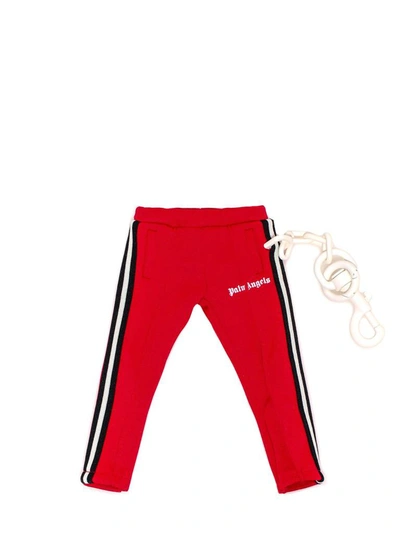 Palm Angels Mini Track Pants Keyring In Red