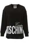 MOSCHINO MOSCHINO COUTURE LOGO PRINT SWEATSHIRT