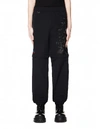 DOUBLET EMBROIDERED TRANSFORMER TRACKPANTS,20SS10PT122/BLK