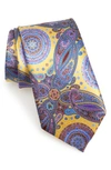 ERMENEGILDO ZEGNA VENTICINQUE PAISLEY SILK TIE,120Z7A34-1U1-C