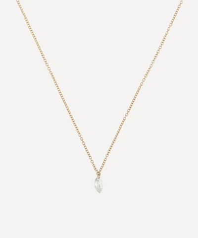 Atelier Vm 18ct Gold Filo Di Luce Marquise Diamond Necklace