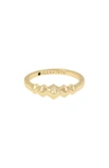 ALLSAINTS HEX BAND RING,290941GLD710