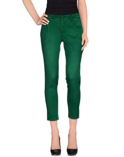 Department 5 Casual Trousers In Emerald Green