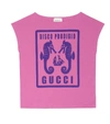 GUCCI PRINTED COTTON T-SHIRT,P00441064