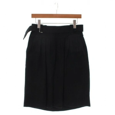 Pre-owned Dries Van Noten Wool Skirt In Black
